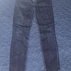 7 For All Mankind Dark Blue Ankle Jeans Kimmie Crop